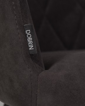 Стул обеденный DOBRIN ROBY, ЭМАЛЬ ЧЕРНЫЙ МУАР велюр Catania Espresso в Качканаре - kachkanar.ok-mebel.com | фото 9