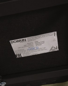 Стул обеденный DOBRIN ROBY, ЭМАЛЬ ЧЕРНЫЙ МУАР велюр Catania Forest в Качканаре - kachkanar.ok-mebel.com | фото 12