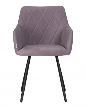 Стул обеденный DOBRIN ROBY, ЭМАЛЬ ЧЕРНЫЙ МУАР велюр Catania Lavender в Качканаре - kachkanar.ok-mebel.com | фото 6