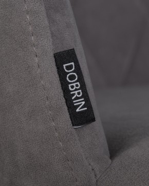 Стул обеденный DOBRIN ROBY, ЭМАЛЬ ЧЕРНЫЙ МУАР велюр Catania Stone в Качканаре - kachkanar.ok-mebel.com | фото 7