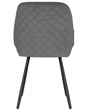 Стул обеденный DOBRIN STELLA, ЭМАЛЬ ЧЕРНЫЙ МУАР велюр Catania Stone в Качканаре - kachkanar.ok-mebel.com | фото 5