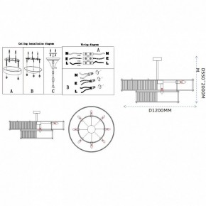 Светильник на штанге Imperiumloft RH Marais Round Chandelier 40,2668 в Качканаре - kachkanar.ok-mebel.com | фото 11