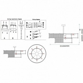 Светильник на штанге Imperiumloft RH Marais Round Chandelier 40,2668 в Качканаре - kachkanar.ok-mebel.com | фото 11