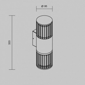Светильник на штанге Maytoni Alura O492WL-02GF в Качканаре - kachkanar.ok-mebel.com | фото 5