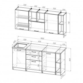 ТОМИЛЛА Кухонный гарнитур Макси 4 (1800 мм ) в Качканаре - kachkanar.ok-mebel.com | фото 2