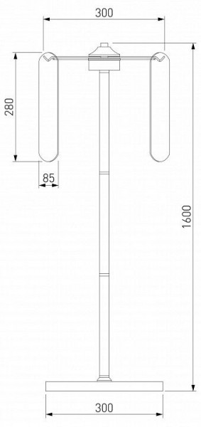 Торшер Eurosvet Claire 01171/3 золото в Качканаре - kachkanar.ok-mebel.com | фото 3