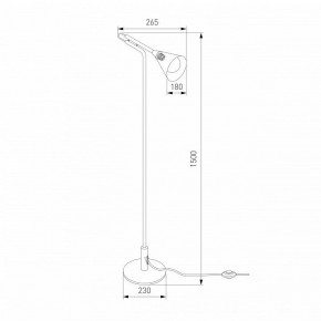 Торшер Eurosvet Enigma 01187/1 черный в Качканаре - kachkanar.ok-mebel.com | фото 4