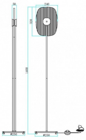 Торшер Maytoni Eclipse MOD152FL-L1BK в Качканаре - kachkanar.ok-mebel.com | фото 2