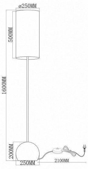 Торшер Moderli Flint V11590-1F в Качканаре - kachkanar.ok-mebel.com | фото 2