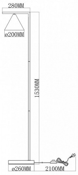 Торшер Moderli Omaha V11592-1F в Качканаре - kachkanar.ok-mebel.com | фото 6