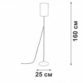 Торшер Vitaluce V2840 V2840-1/1P в Качканаре - kachkanar.ok-mebel.com | фото 2