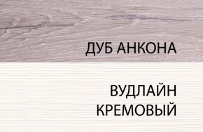 Тумба 1S, OLIVIA, цвет вудлайн крем/дуб анкона в Качканаре - kachkanar.ok-mebel.com | фото 3