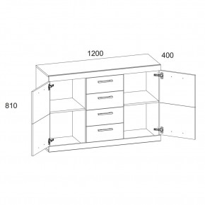 Тумба 2D4S, OSKAR , цвет дуб Санремо в Качканаре - kachkanar.ok-mebel.com | фото 7