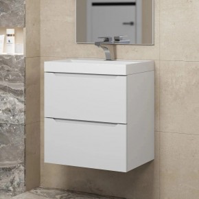 Тумба под раковину Uperwood Tanos 50 см, подвесная, белая матовая в Качканаре - kachkanar.ok-mebel.com | фото