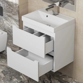 Тумба под раковину Uperwood Tanos 50 см, подвесная, белая матовая в Качканаре - kachkanar.ok-mebel.com | фото 3