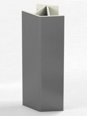 Угловое соединение для цоколя 135 гр. h100 мм (Алюминий, Белый, Черный, Сонома) в Качканаре - kachkanar.ok-mebel.com | фото 1