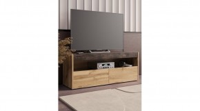 ВЕГАС Тумба ТВ (Дуб Вотан/Ателье темный​​​​​​​) в Качканаре - kachkanar.ok-mebel.com | фото