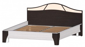 ВЕРОНА Кровать 1600 с основанием (Венге/Анкор светлый) в Качканаре - kachkanar.ok-mebel.com | фото