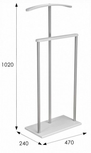 Вешалка для костюма Дэви 1 в Качканаре - kachkanar.ok-mebel.com | фото 6