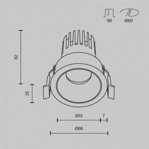 Встраиваемый светильник Maytoni Dip DL115-10W-4K-B в Качканаре - kachkanar.ok-mebel.com | фото 9