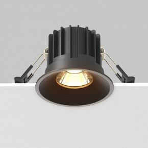 Встраиваемый светильник Maytoni Round DL058-12W2.7K-B в Качканаре - kachkanar.ok-mebel.com | фото 4