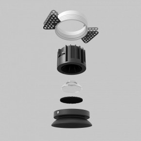 Встраиваемый светильник Maytoni Round DL058-12W2.7K-TRS-B в Качканаре - kachkanar.ok-mebel.com | фото 5
