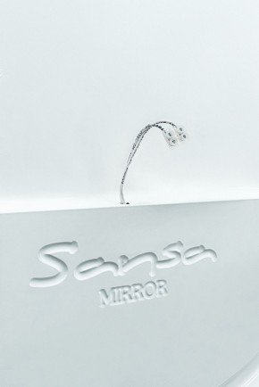 Зеркало Gia 75 white с подсветкой Sansa (SGa1044Z) в Качканаре - kachkanar.ok-mebel.com | фото 5